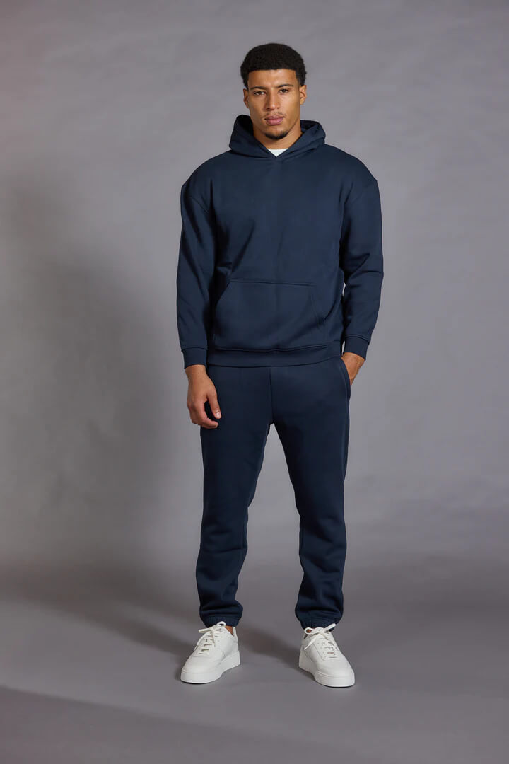 Men’s Navy Relaxed Cotton Joggers