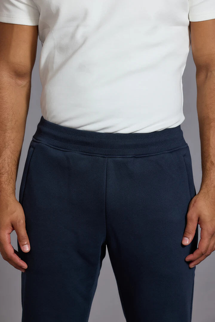 Men’s Navy Relaxed Cotton Joggers